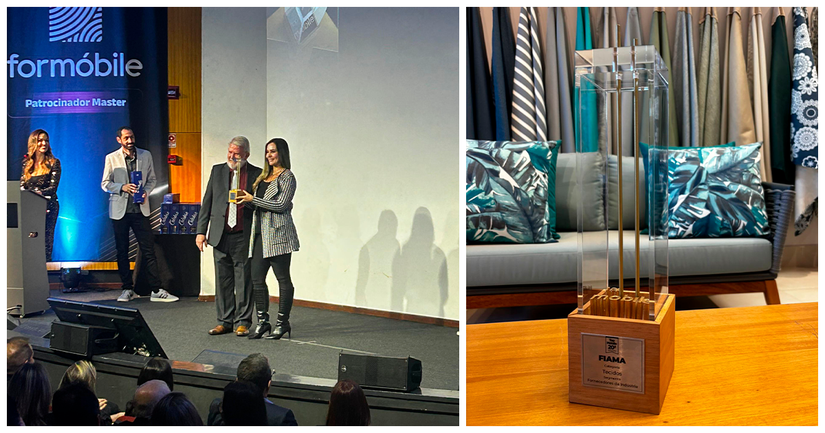 Fiama Tecidos é 1º lugar no Prêmio Top Mobile 2025